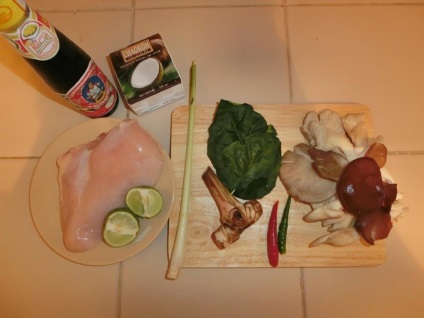 Ahogy készül kókusz leves csirkehússal (beleértve a ka gai)