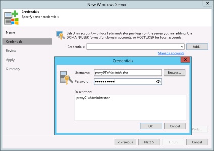 Proxykonfiguráció - alapesetként VMware vSphere