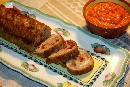 Carne de pui cu roșii uscate, mozzarella și șuncă - tot blogul olga cu sare - culinar