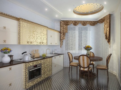 Bucătărie în stil Art Deco 40 Idei de design cu interior și mobilier de fotografie