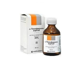 Medicine „tokoferol-acetát” - E-vitamin, hogy támogassa a testet