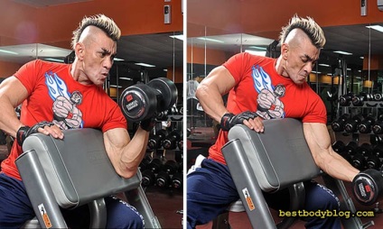 Cele mai bune exerciții pentru biceps, bar, bar, gantere