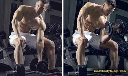 Cele mai bune exerciții pentru biceps, bar, bar, gantere