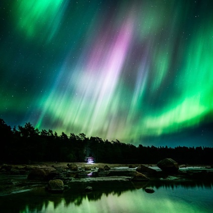 Mágikus éjszaka a melankolikus Fotók Fotók Finnország