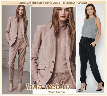 Pantaloni la modă de primăvară 2016 - siluete și lungime