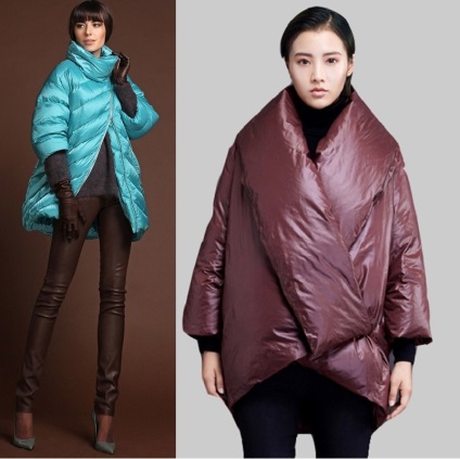 Modă jos cocon jacheta pentru 2017-2018 ani modele de sex feminin în fotografie, cu ce să le poarte