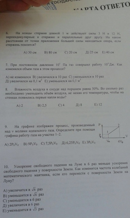 La capetele unei tije lungi de 1 m, forțele de 3 n și 12 N acționează perpendicular pe tija și paralel