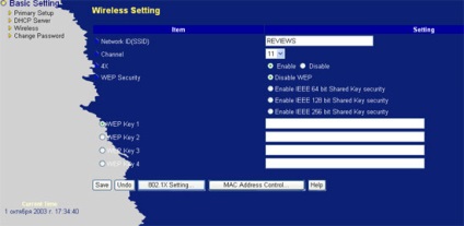 Configurarea router-ului wireless levelonewap-0003 cu suport pentru 108mbits