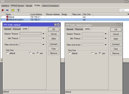 Configurarea microtik pppoe