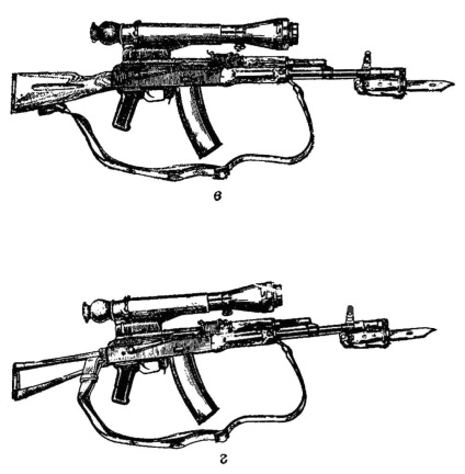 Scopul, proprietățile de luptă și dispunerea generală a armelor mici (ac74 (aks74), aks74y, rpk74,