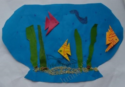Aplicații non-tradiționale pentru copii, mozaic - idei creative din hârtie ruptă, vată de bumbac, cauciuc spumant, cereale