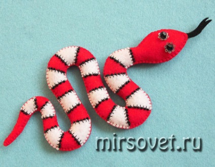 Коледна играчка змия с ръцете си майсторски клас