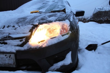 Futás egy új autót télen