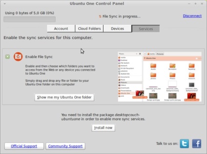 Cloud-based online de stocare ubuntu unul