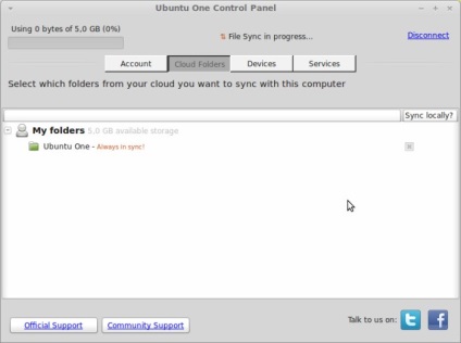 Cloud-based online de stocare ubuntu unul