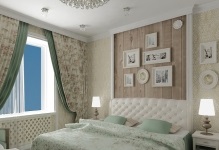 Wallpaper în dormitor în stilul de Provence fotografii color clasice de Feng Shui, apartamente elegante în limba japoneză