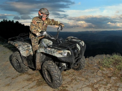 Privire de ansamblu a ATV Yamaha grizzly (Yamaha Grizzly) 700, varietăți și caracteristici