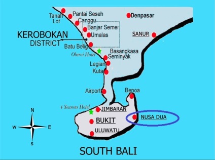 Caracteristicile districtelor din Bali