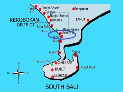 Caracteristicile districtelor din Bali