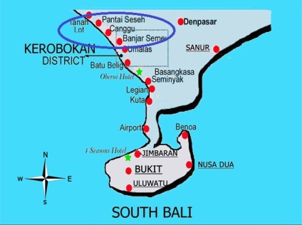 Caracteristicile districtelor din Bali