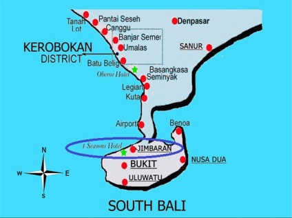 Caracteristicile districtelor din Bali