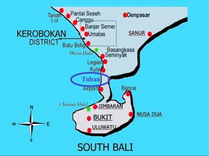 Caracteristicile districtelor din Bali