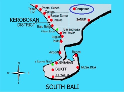 Caracteristicile districtelor din Bali