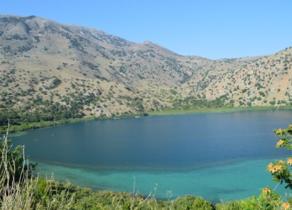 Lacul kurna și izvoarele argyroupoli, Creta, Grecia descriere, fotografie, unde este pe hartă, cum