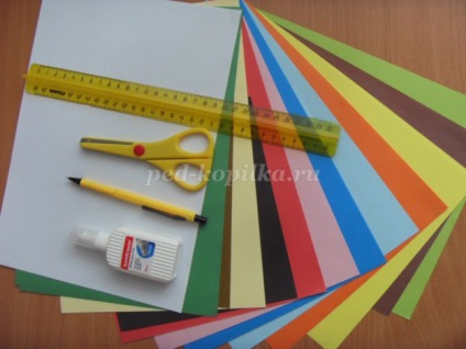 Panoul este necunoscut în tehnica origami - mozaic pentru copii