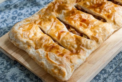 Piept cu mere din suc de patiserie a la strudel de mere