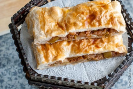 Piept cu mere din suc de patiserie a la strudel de mere