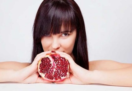 Beneficiile rodiei pentru compoziția de rodie a sănătății, afectarea fructelor cu aciditate crescută, aplicare