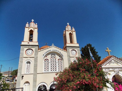 Ortodoxă icoană miraculoasă din Rhodos, mănăstire misionară și biblie în fresce, ortodoxă