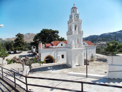 Ortodoxă icoană miraculoasă din Rhodos, mănăstire misionară și biblie în fresce, ortodoxă