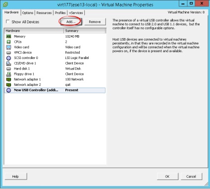 Eliminăm modemul USB în mașina virtuală vmware esxi, configurând serverele Windows și linux