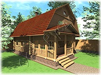 Projektek falusi házak, építési és tervezési a fa tájház, mintaprojekt