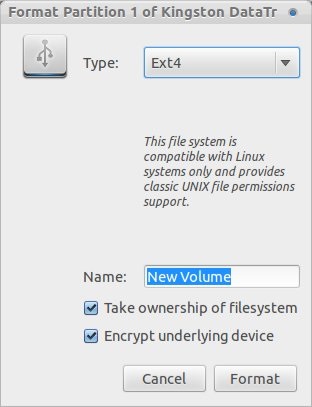 O modalitate simplă de a cripta unitatea flash USB pe ubuntu, sfaturi pentru toate ocaziile