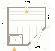 Dimensiunile aranjamentului de saună al camerei de aburi în apartament pentru 2, 4 persoane, instruire video și fotografie