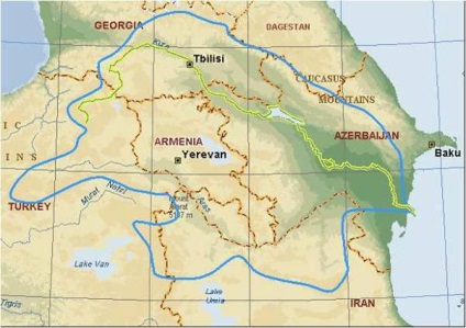 Річка Аракс - водний потік Вірменії, Туреччини та Азербайджану