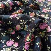 Памучна риза с розови и сини краставици, плат на едро от склад в Москва