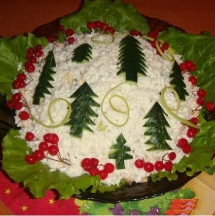 Salate pentru rețetele de Anul Nou pentru mâncăruri neobișnuite și tradiționale
