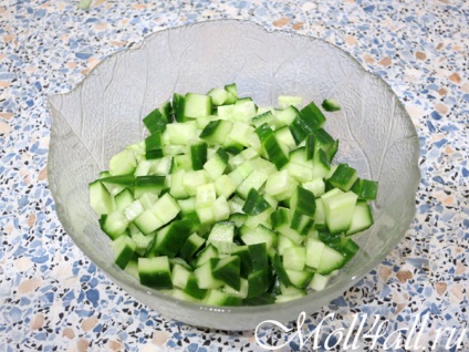 Saláta recept egy fotó