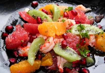 Salata cu grapefruit - un fruct cu adevărat însorit