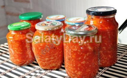 Saláta rizs télen - fűszeres mellett az asztalra! Recept képek és videó