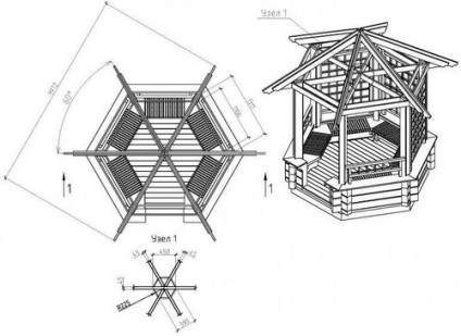 Ghivece hexagonale și comandă de producție, nasha besedka