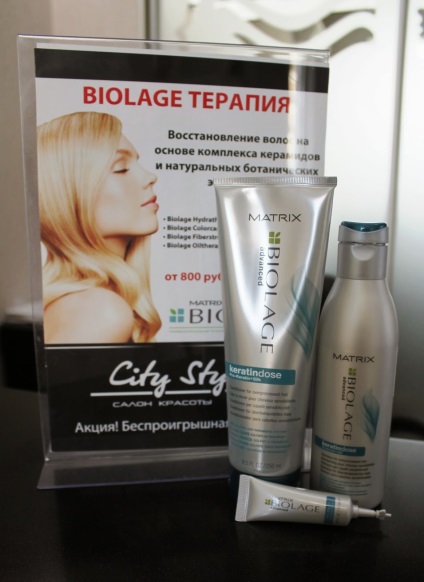 Procedura keratindoză de la matricea biolage - experimentul meu de frumusețe