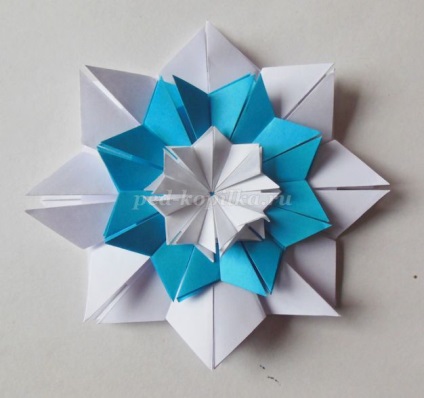 Hópehely origami technikával kezdőknek