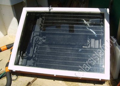 Colector solar de la vechiul frigider cu propriile mâini