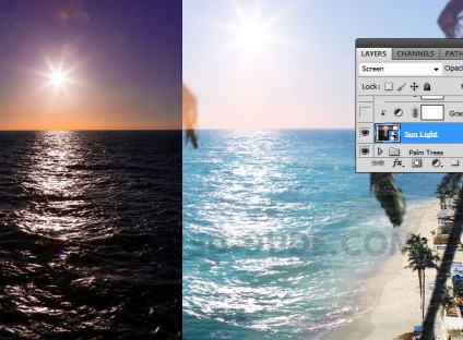 Creați text pe apă în Photoshop