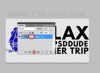Creați text pe apă în Photoshop